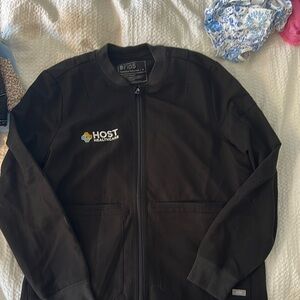 FIGS Black Healthcare Zip-Up Jacket